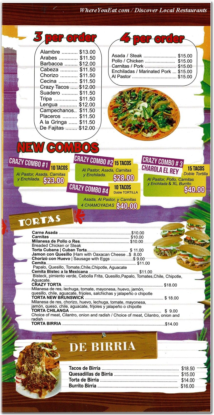 menu image