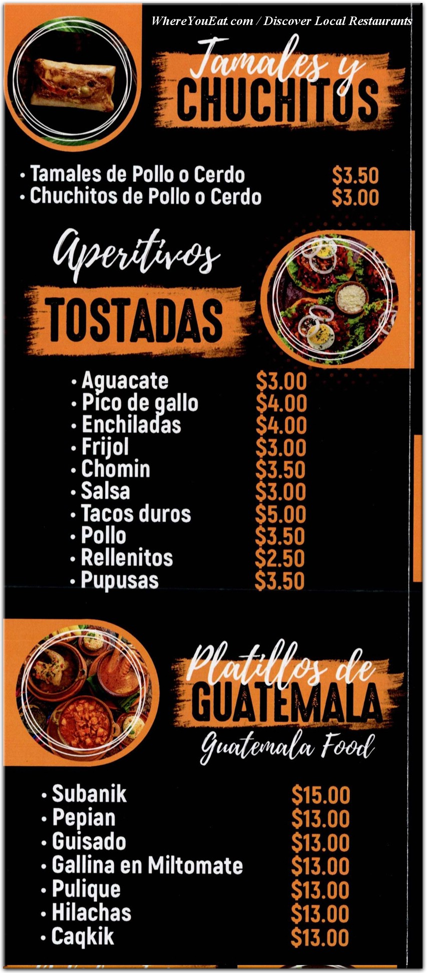 menu image