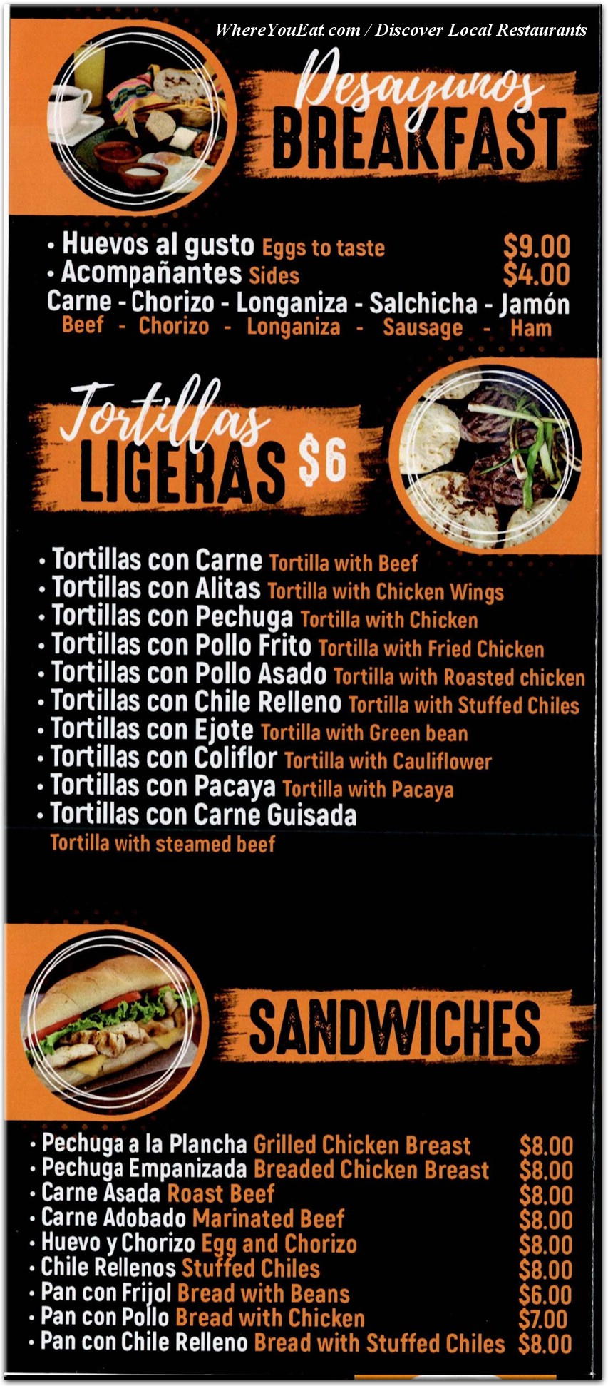 menu image