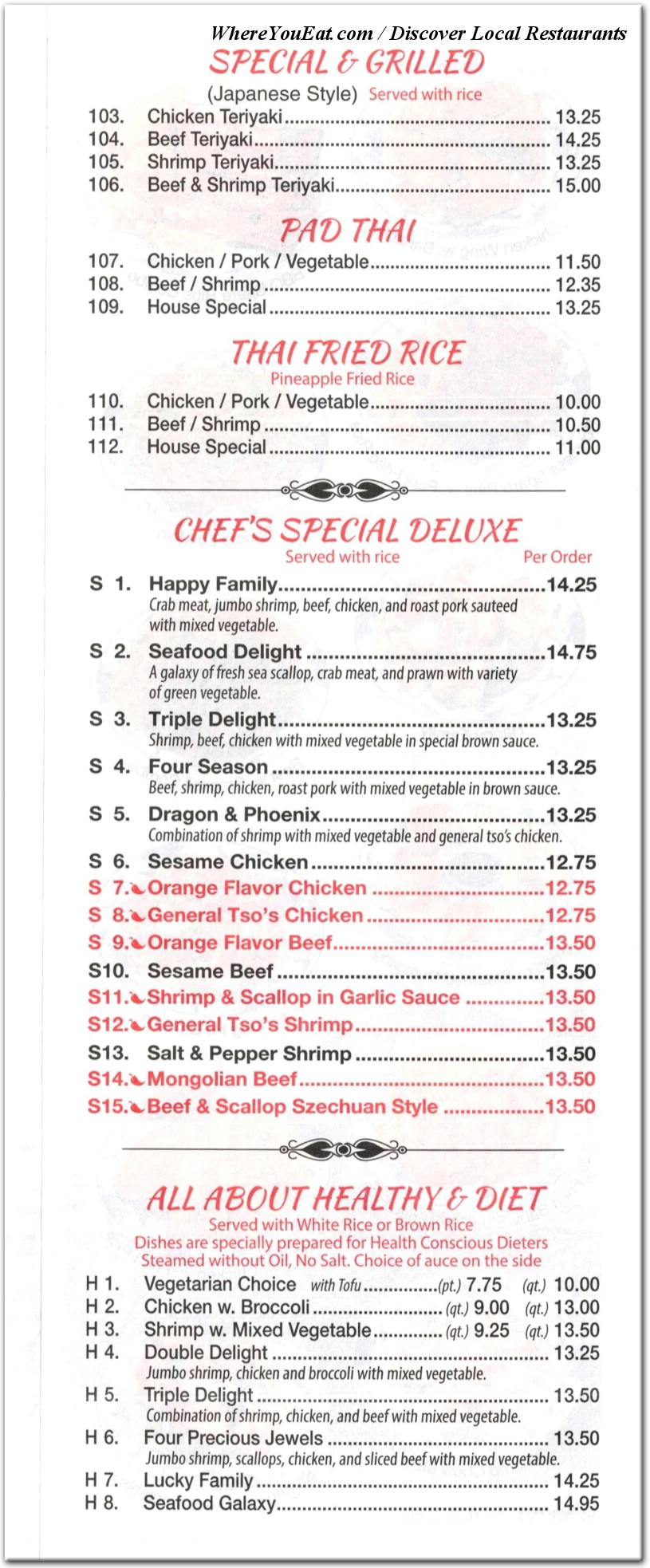 menu image