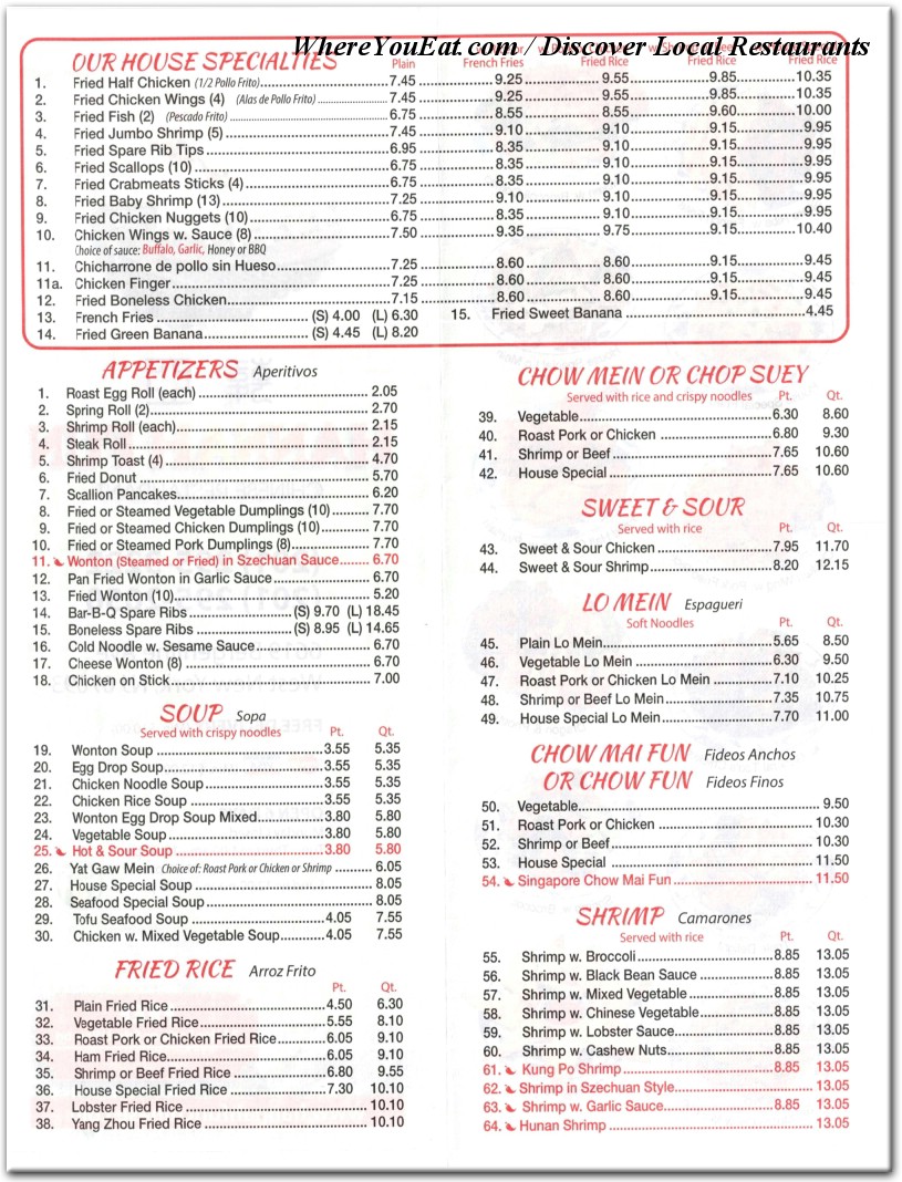 menu image