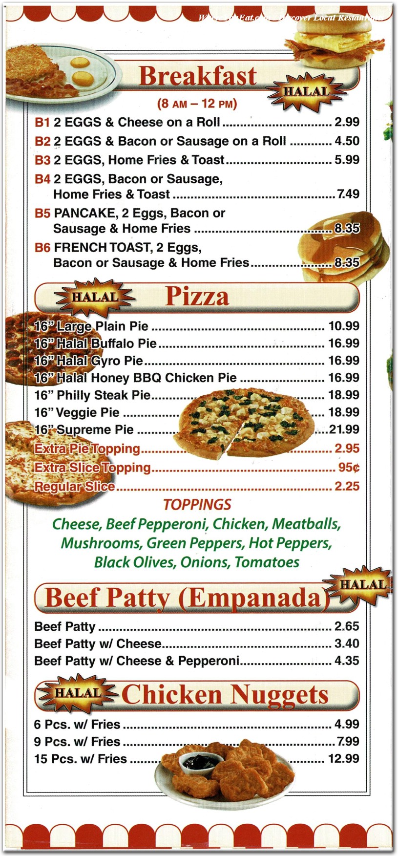 menu image