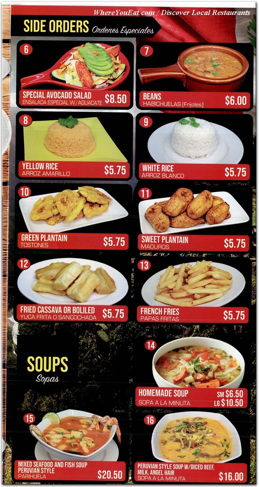 menu image