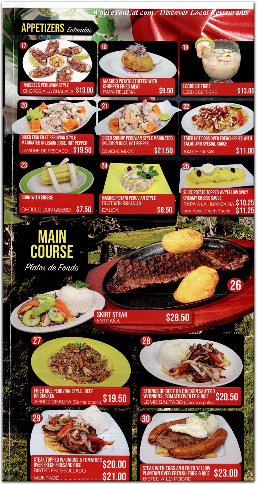 menu image