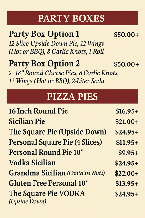 menu image