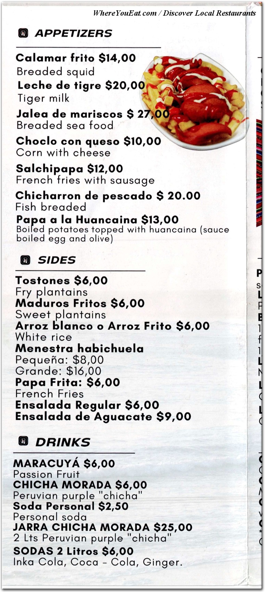 menu image