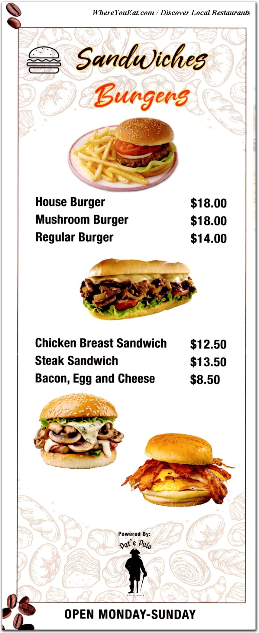 menu image