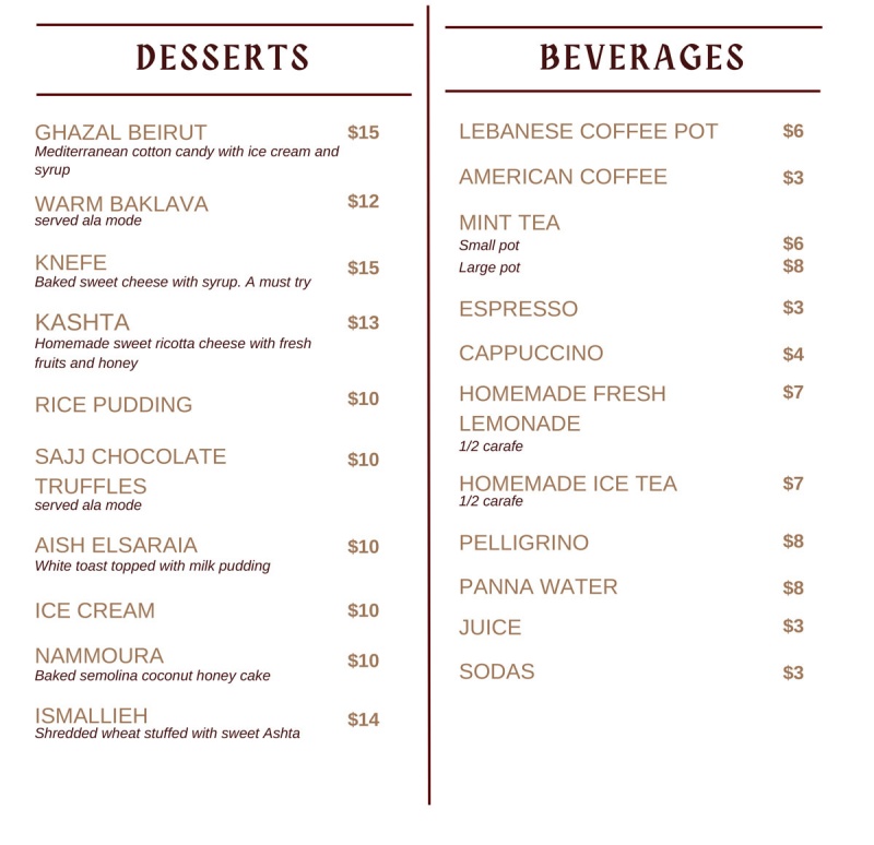 menu image