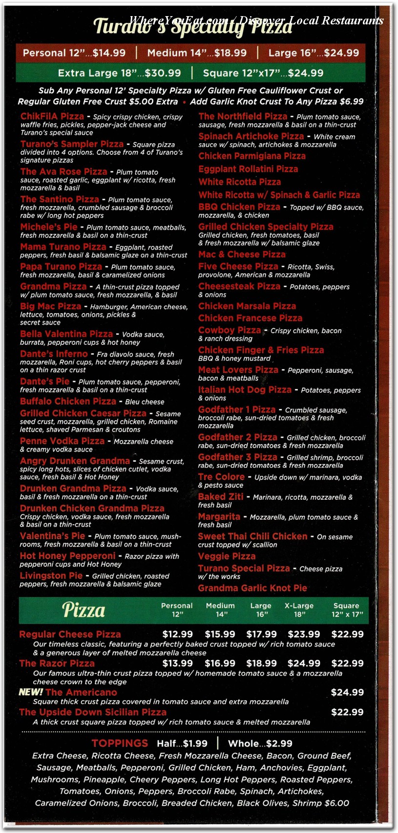 menu image