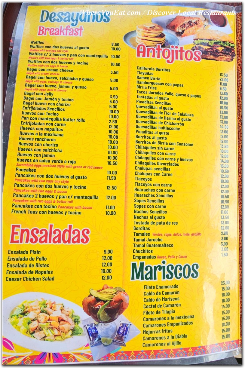 menu image