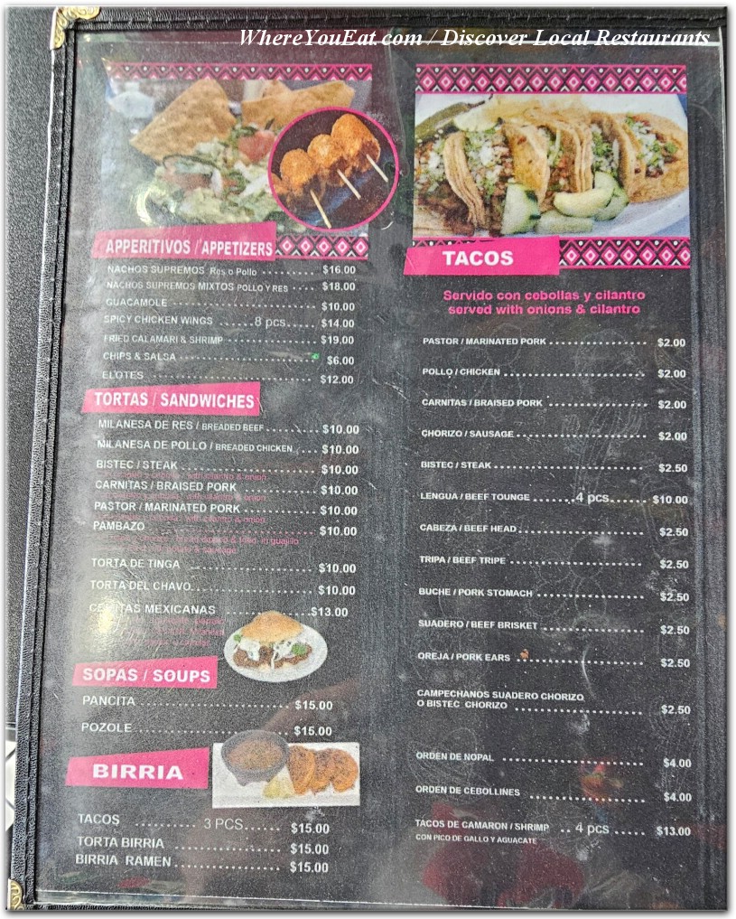 menu image