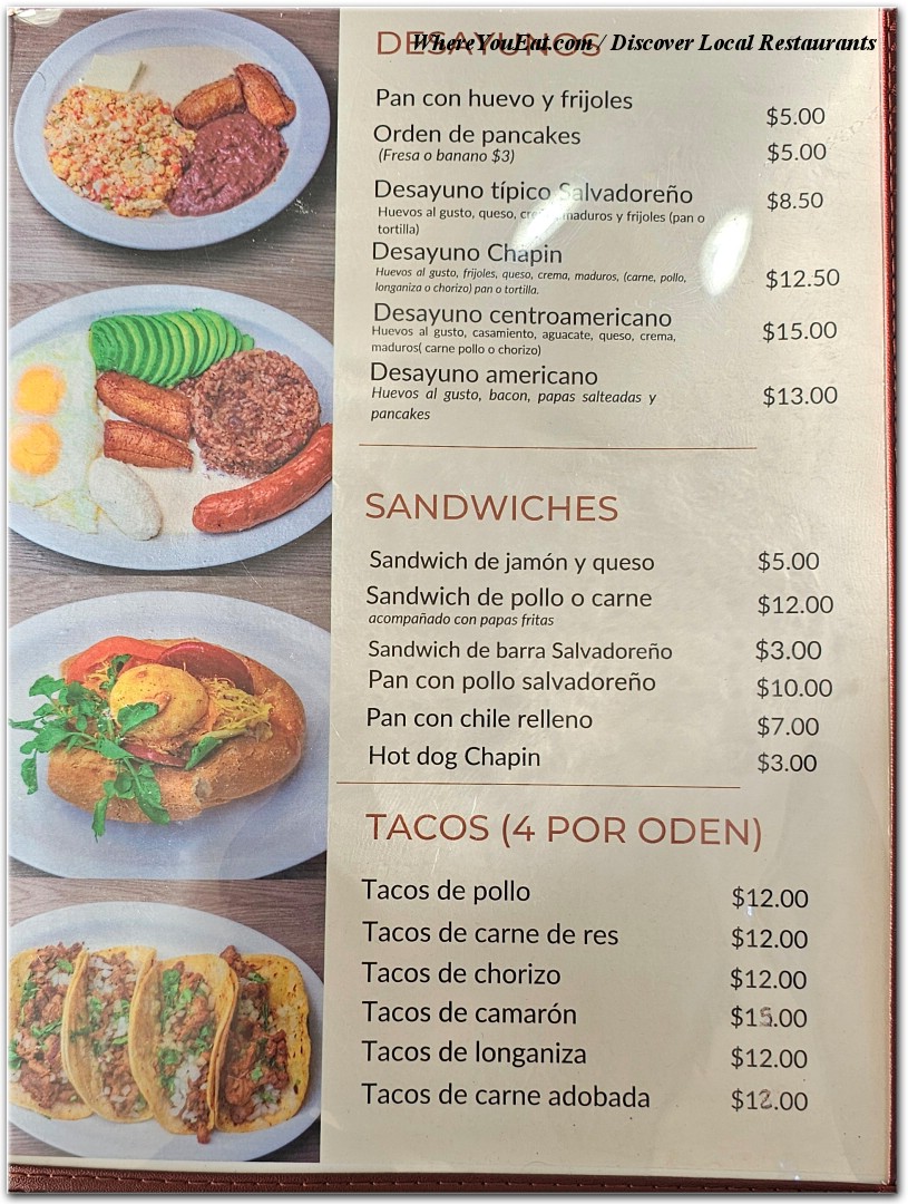 menu image