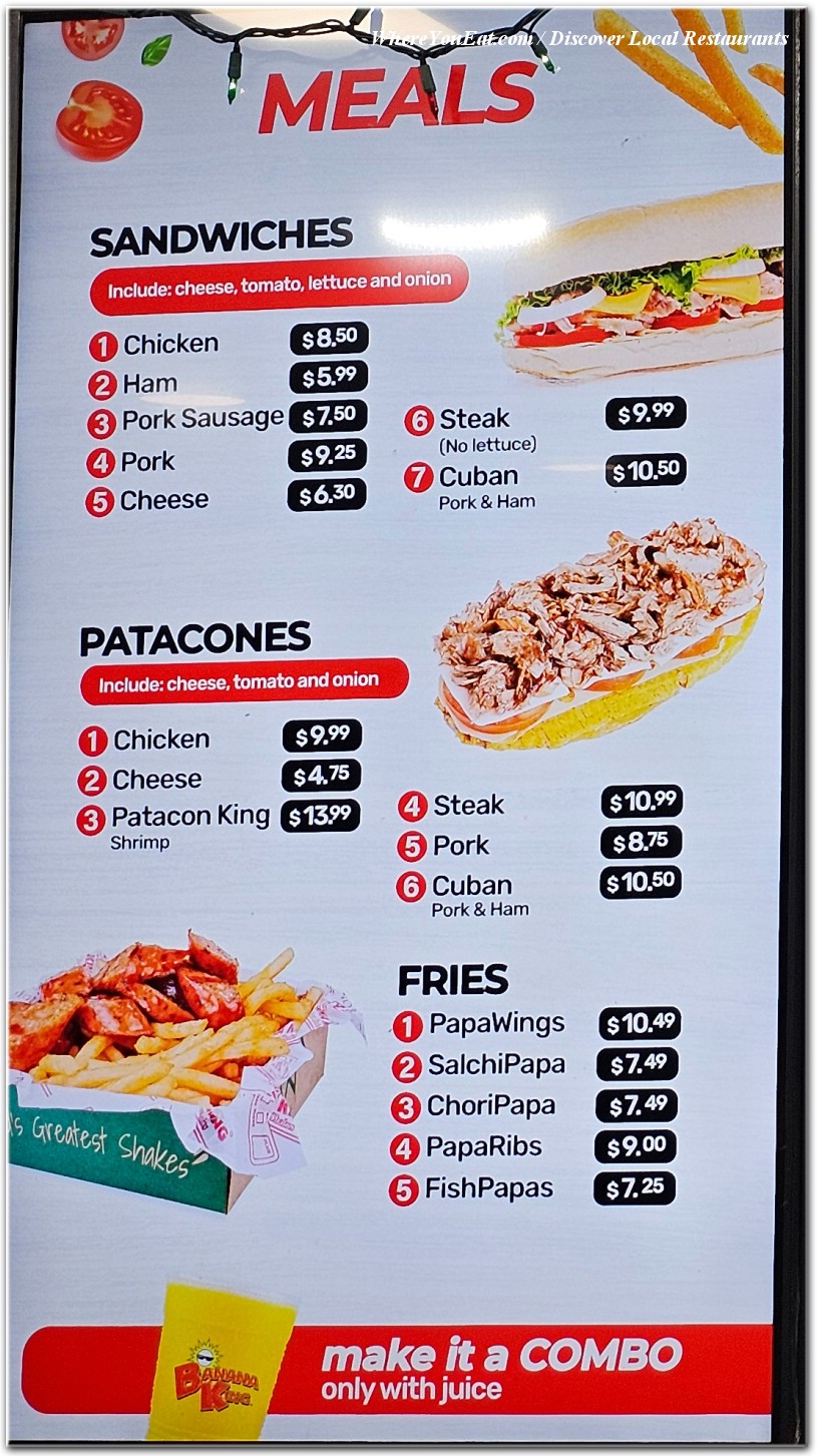 menu image