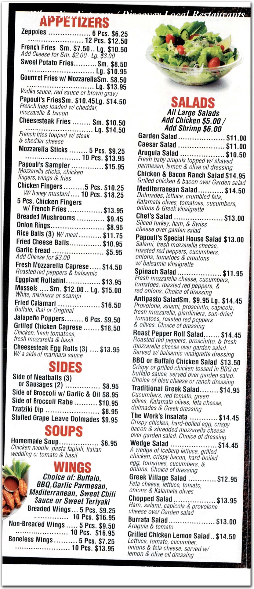 menu image