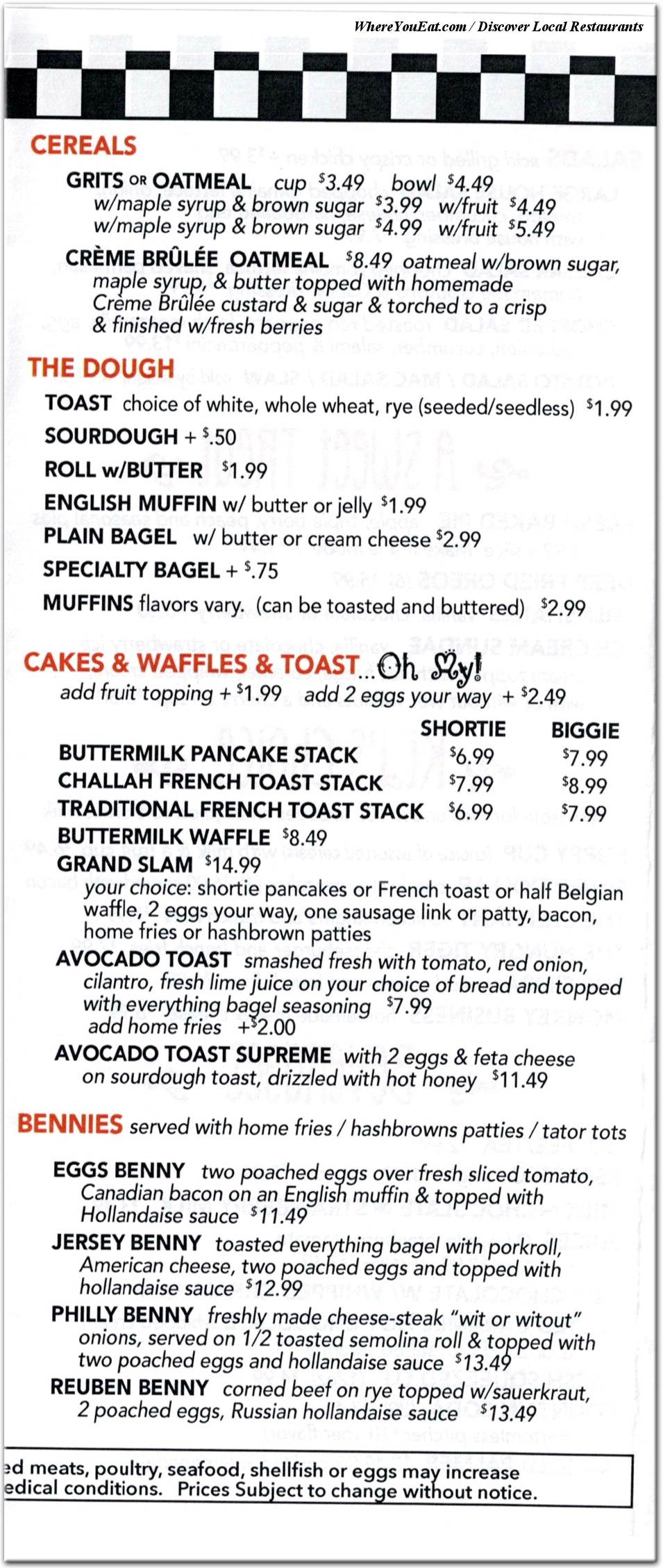menu image