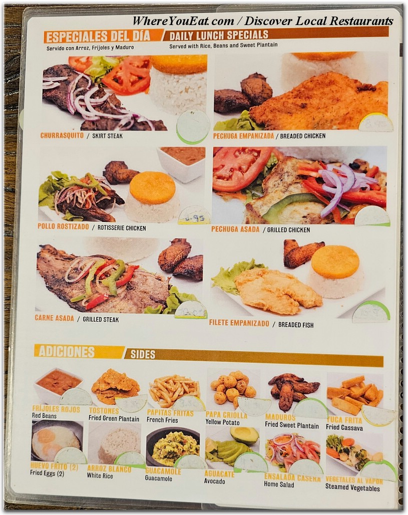 menu image