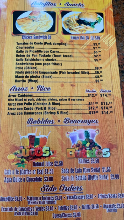 menu image