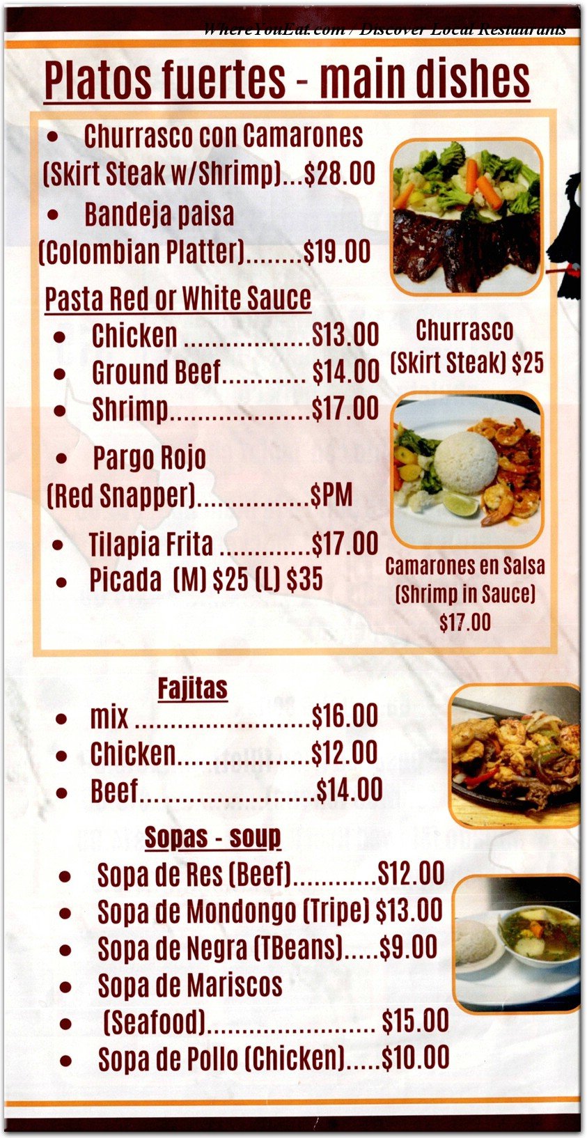 menu image