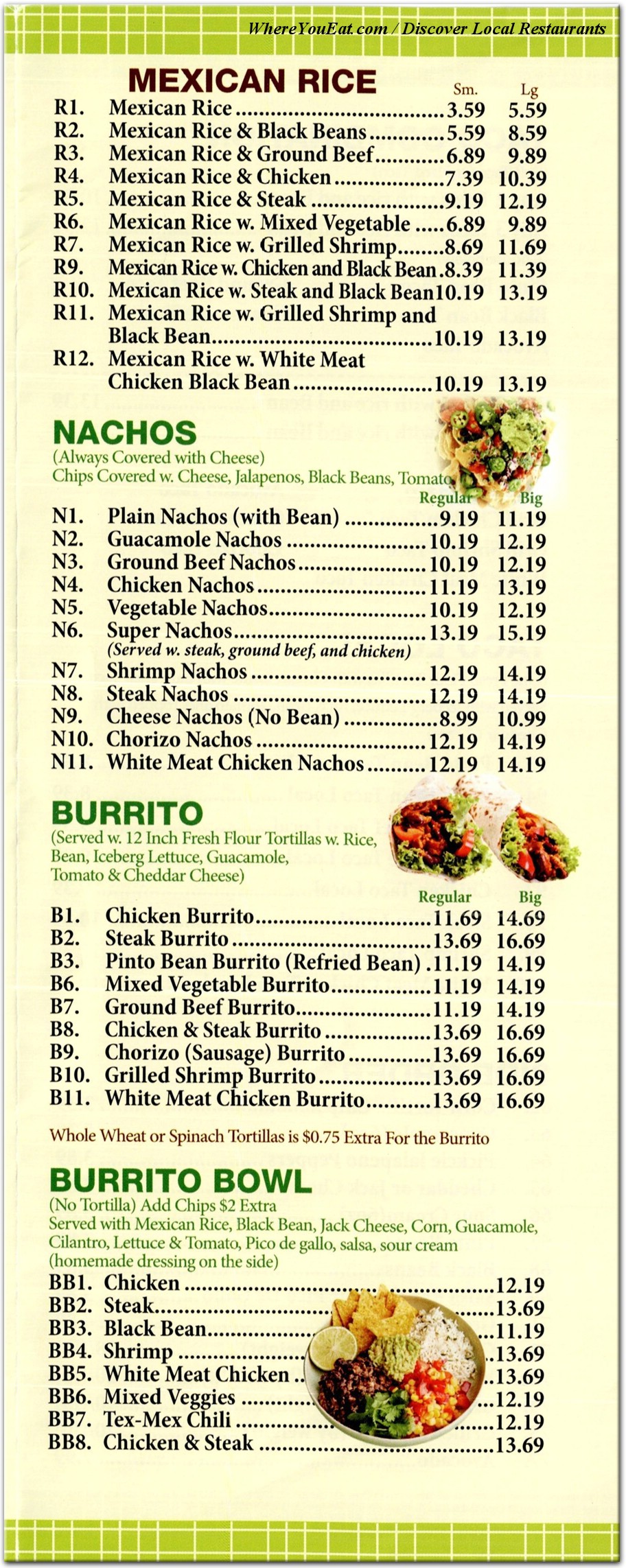 menu image