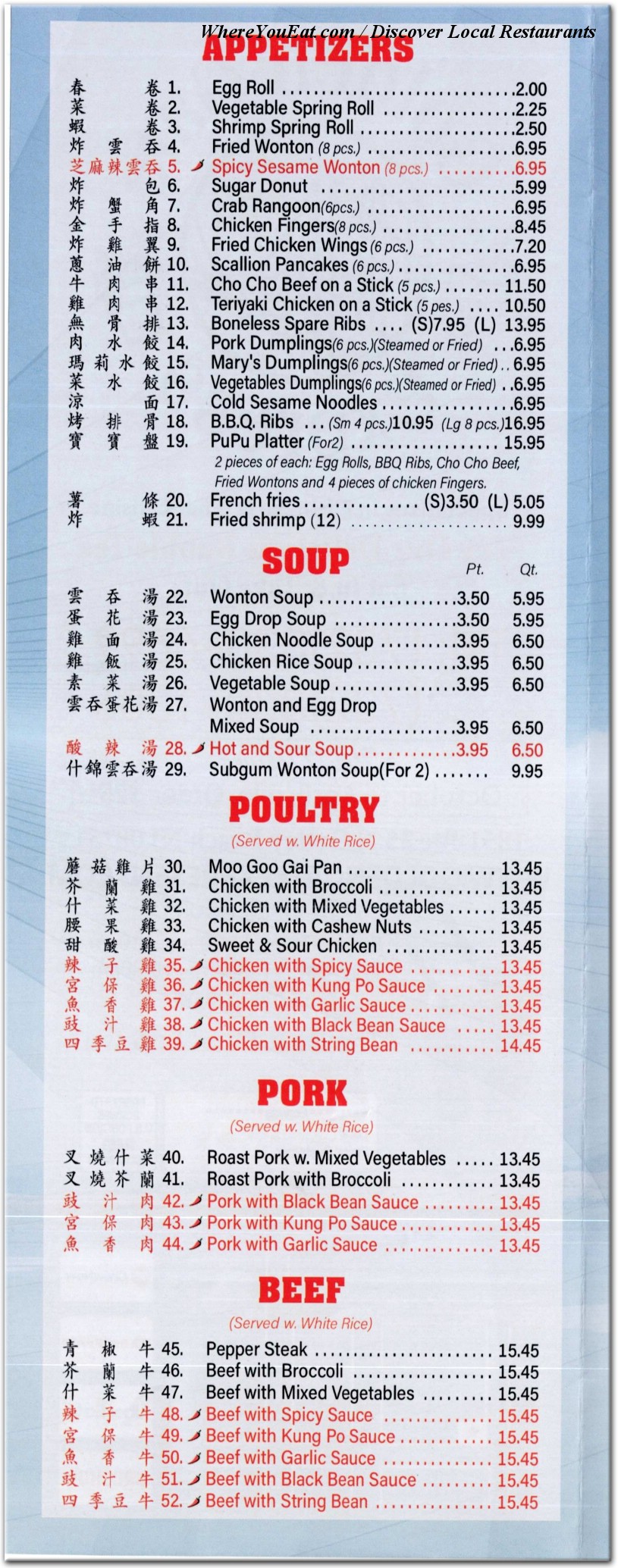 menu image