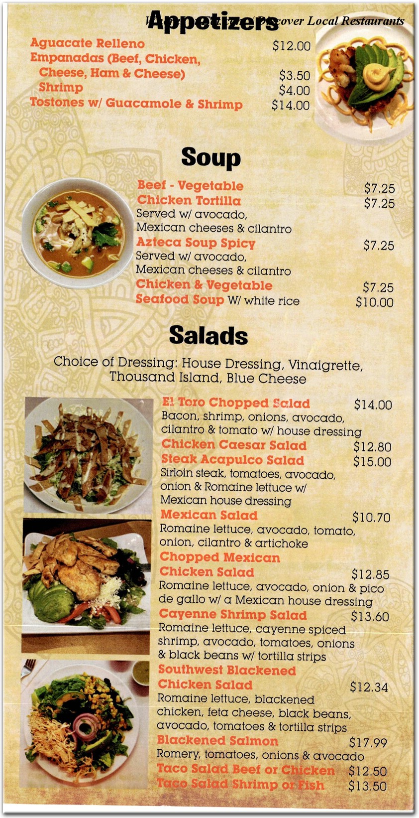 menu image