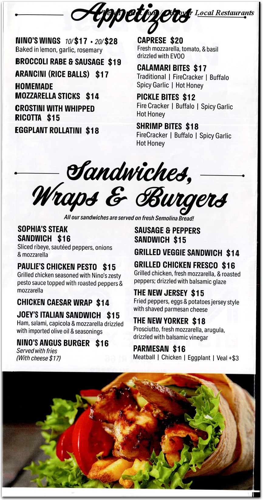 menu image