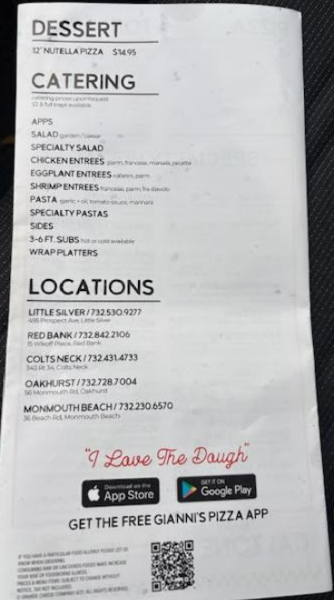 menu image