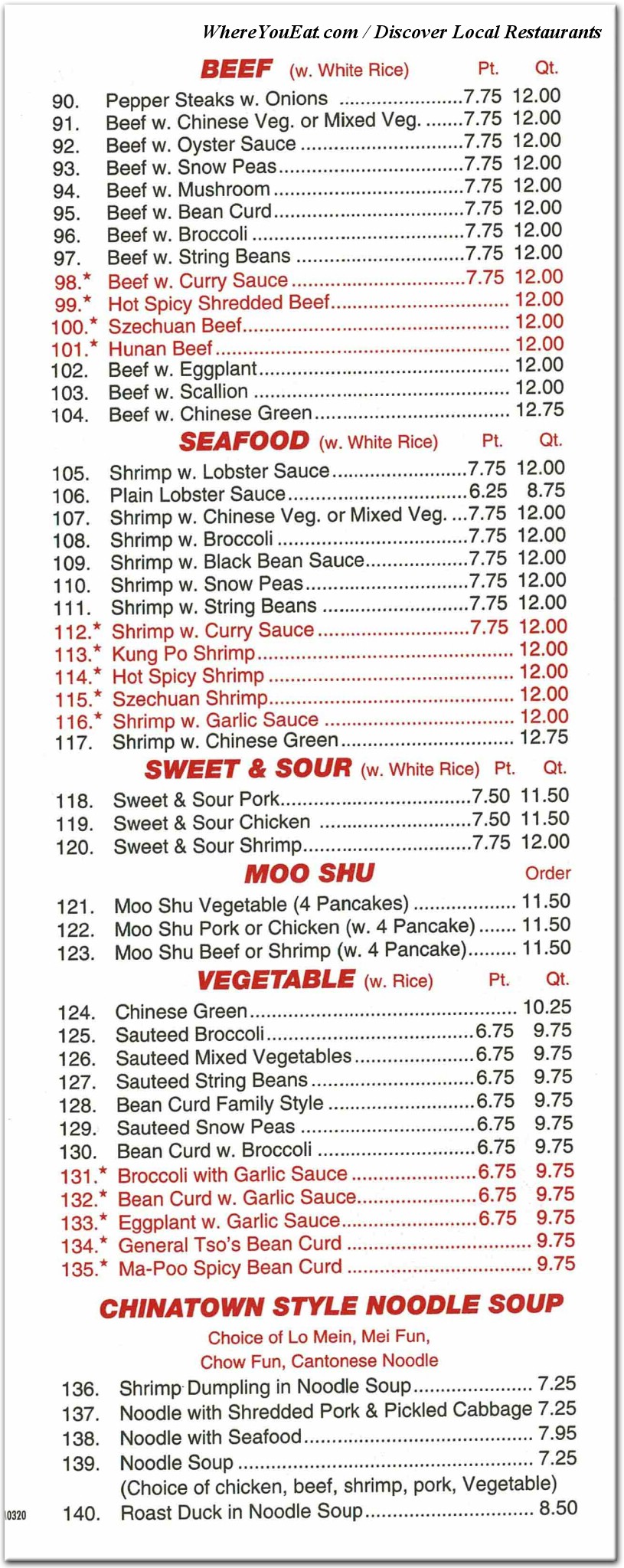 menu image