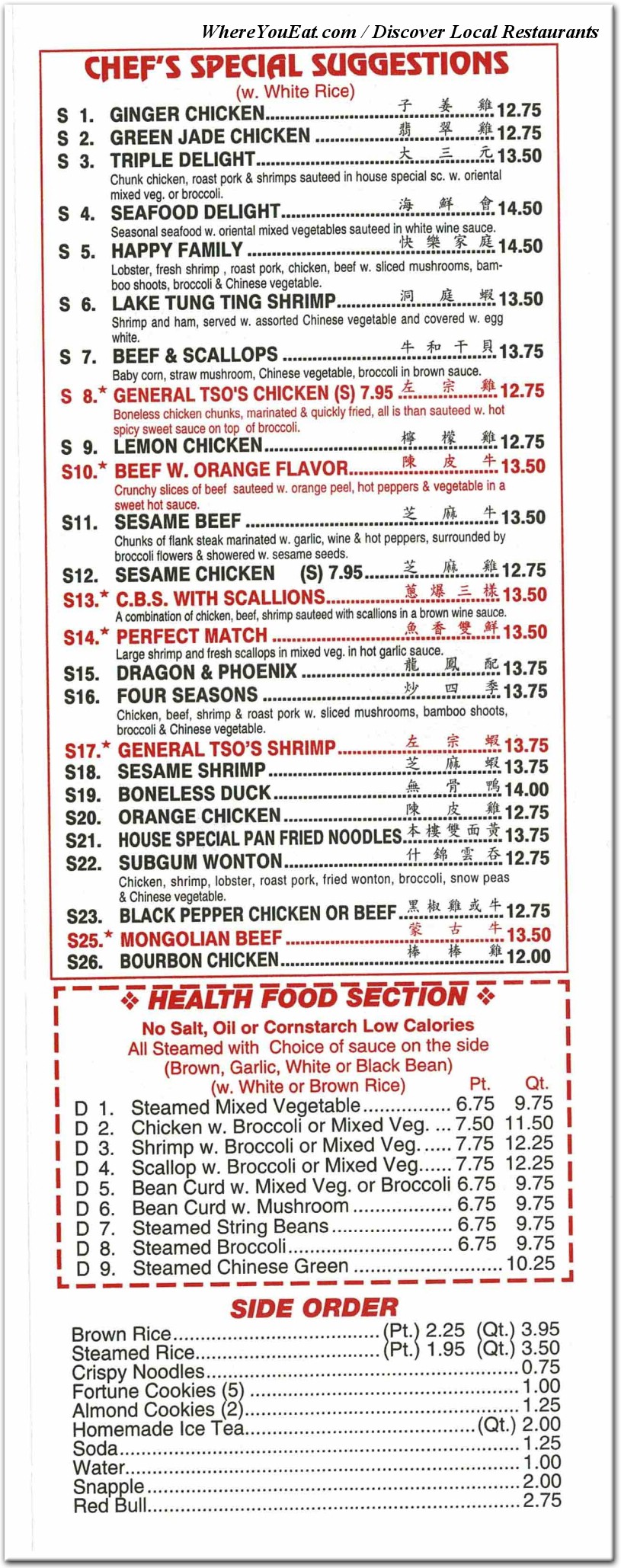 menu image