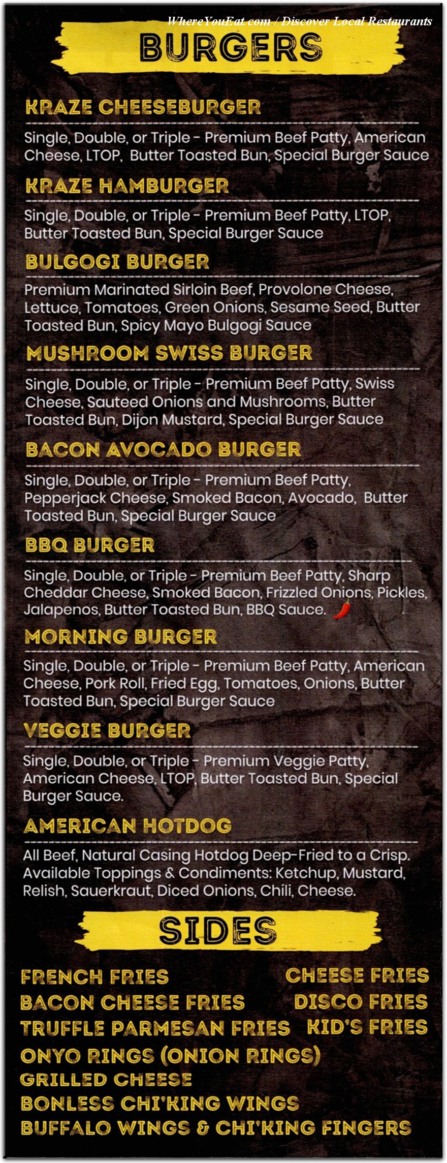 menu image
