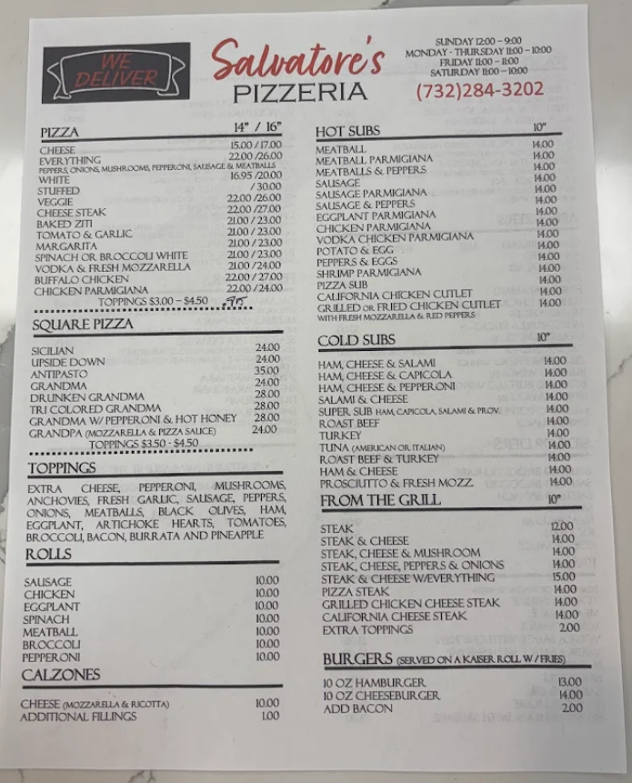 menu image