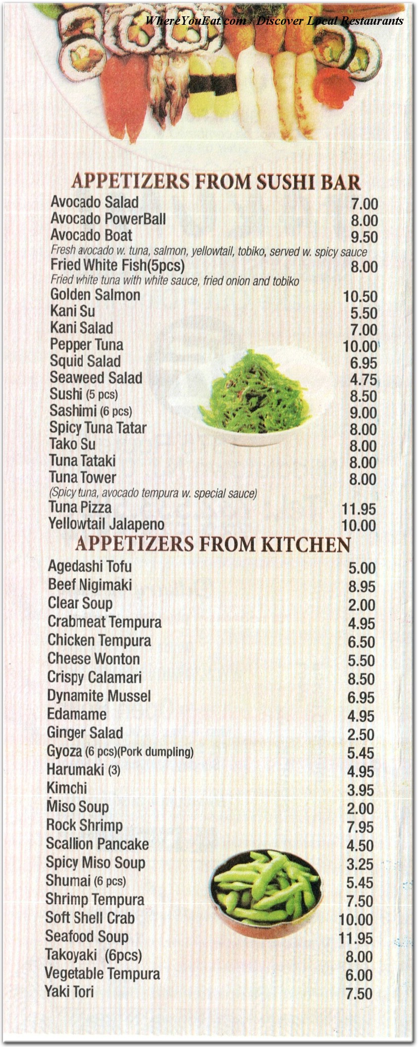 menu image