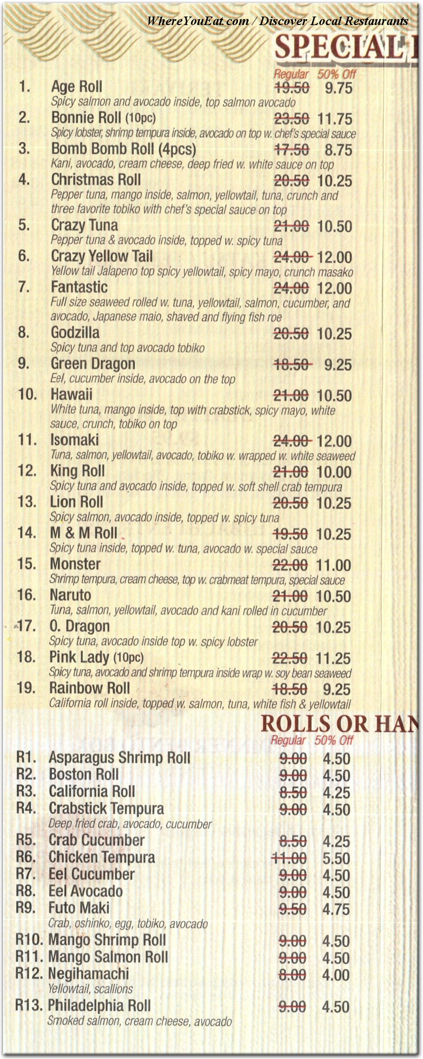 menu image