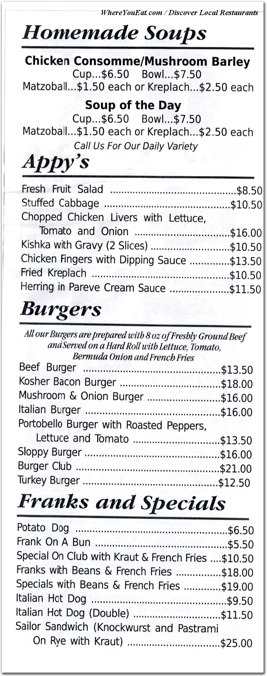 menu image