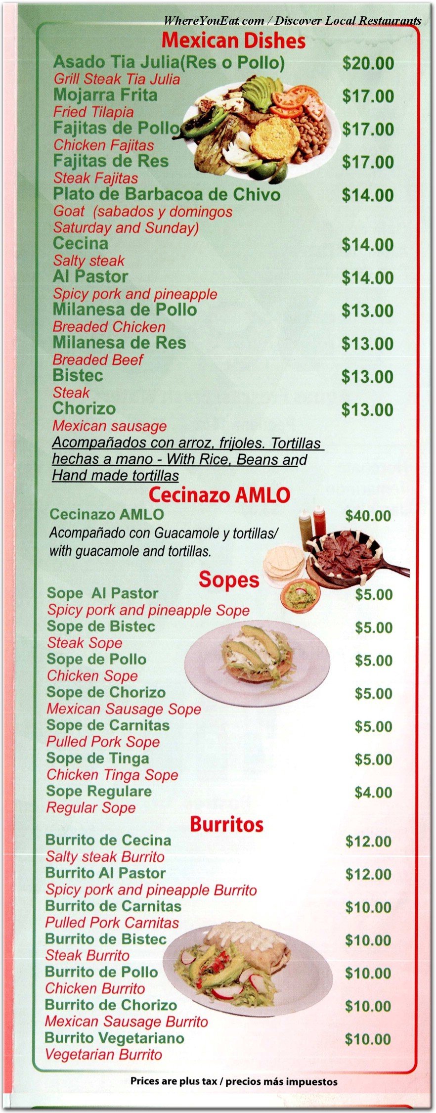 menu image