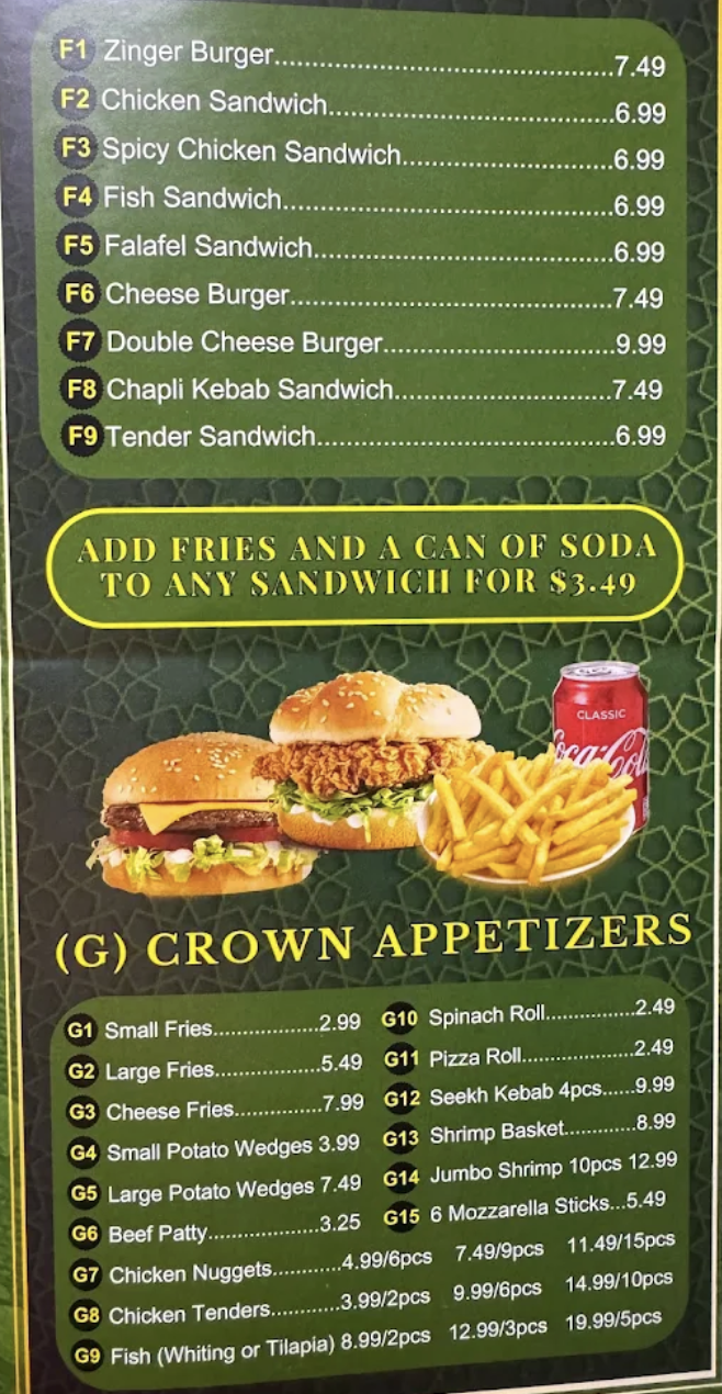 menu image