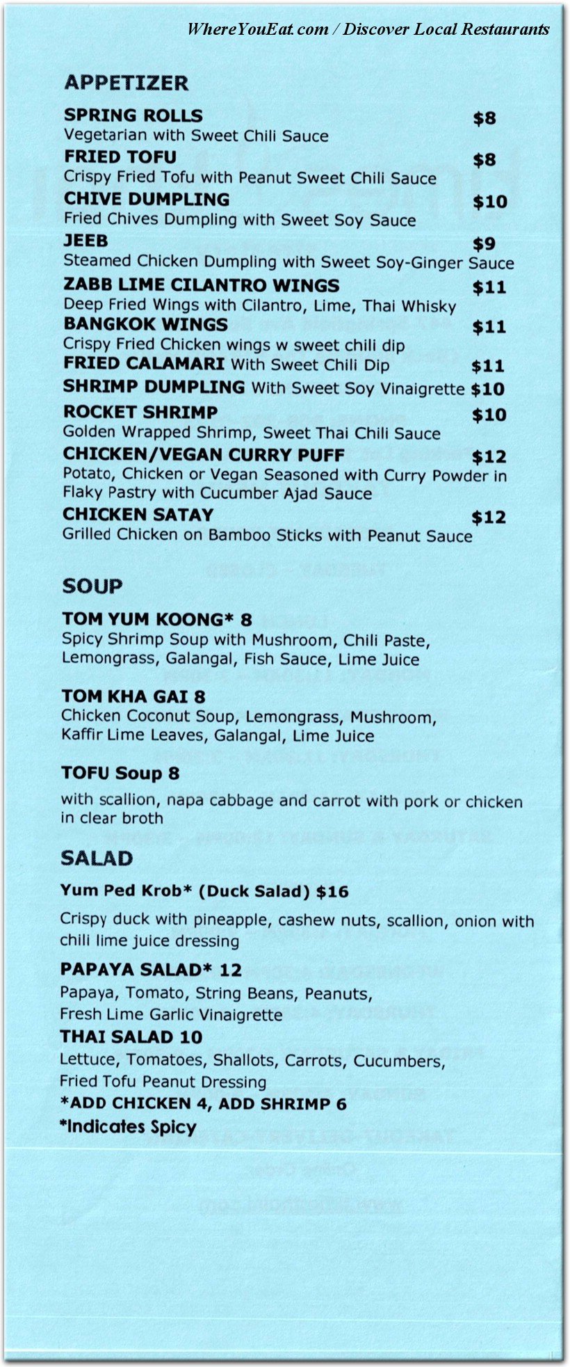 menu image