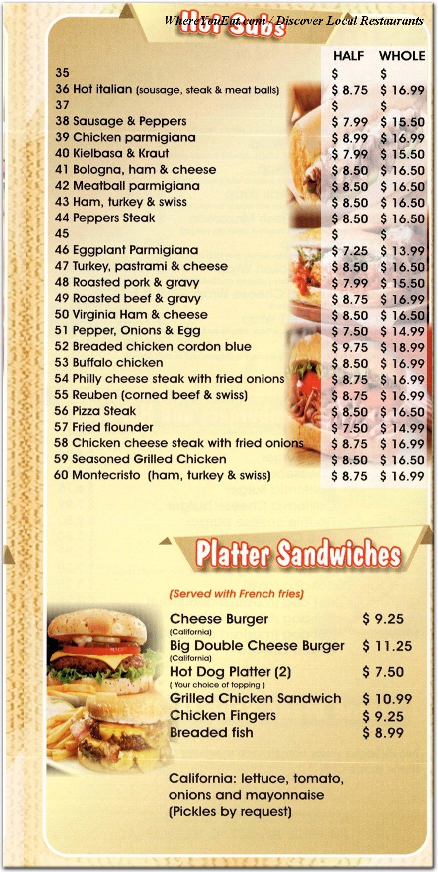 menu image