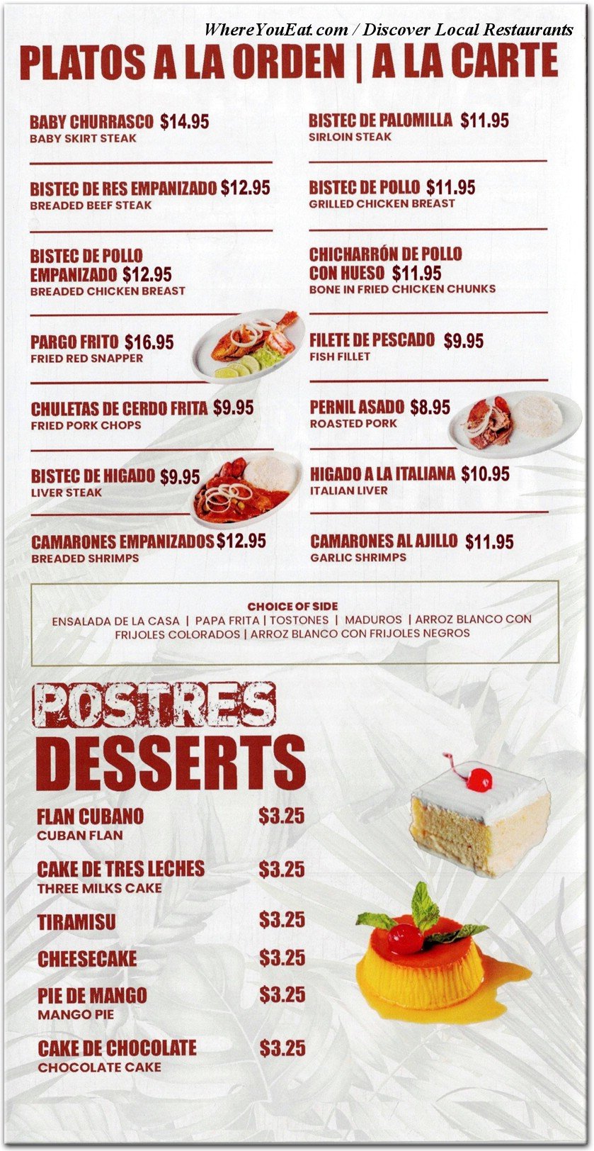 menu image