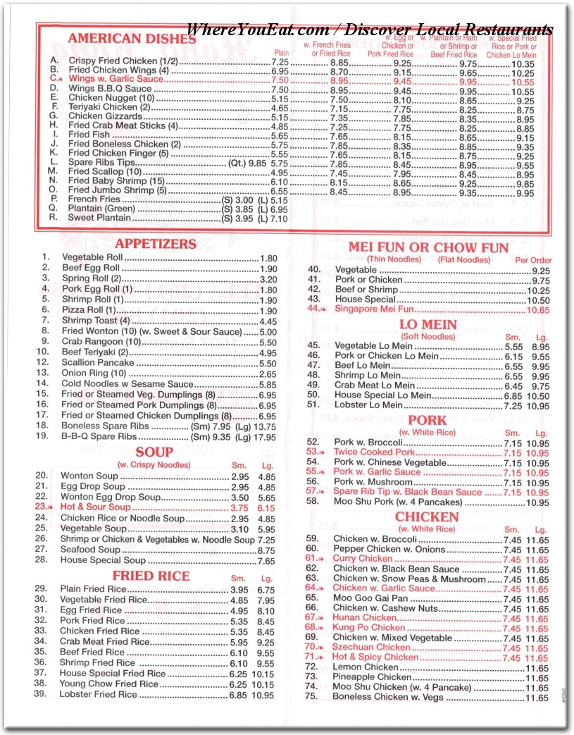 menu image
