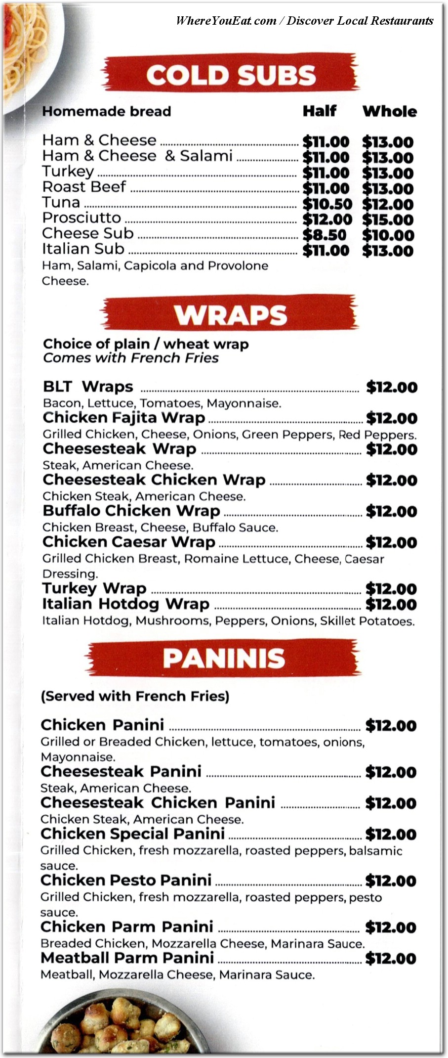 menu image