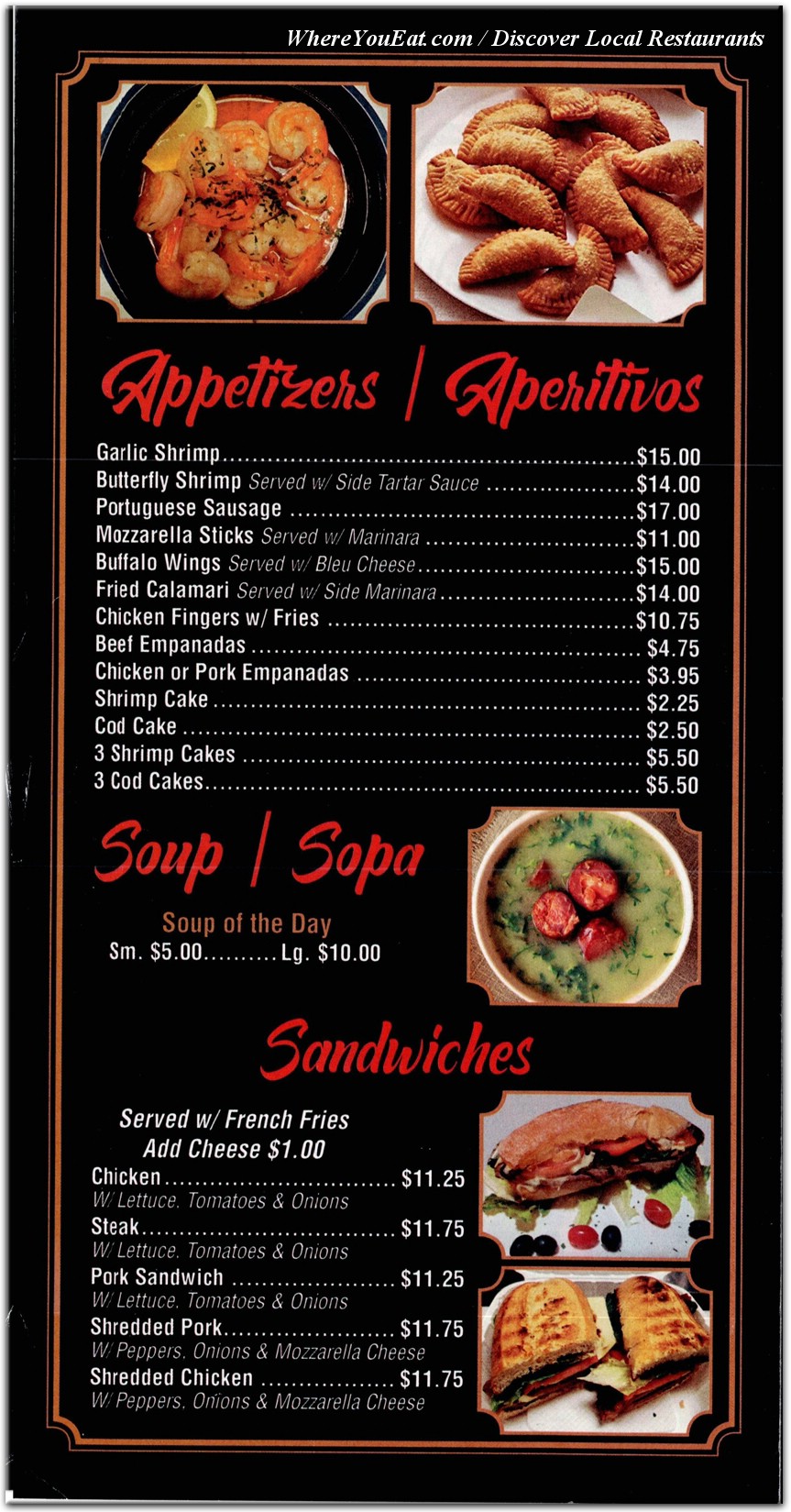 menu image