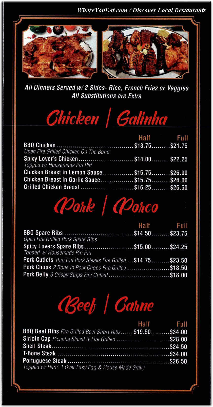menu image