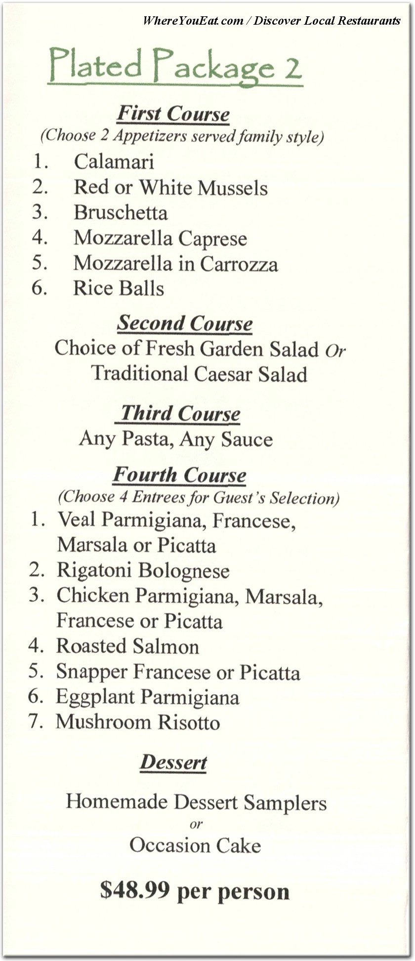 menu image