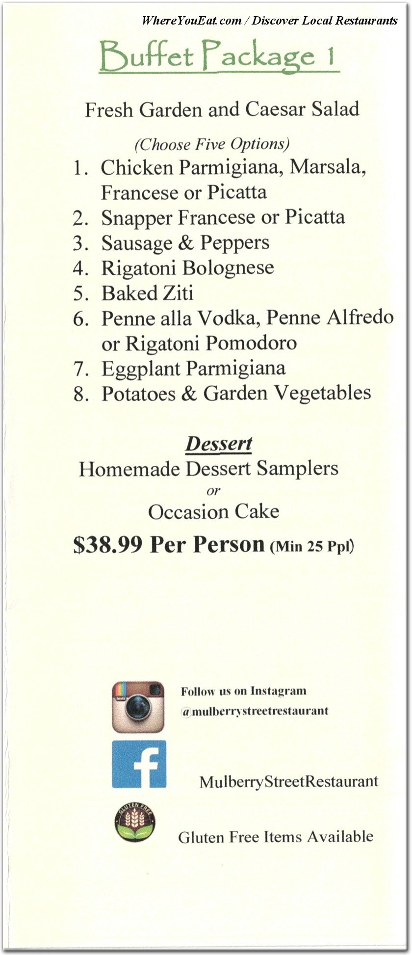 menu image
