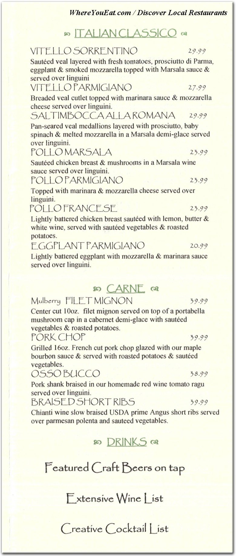 menu image