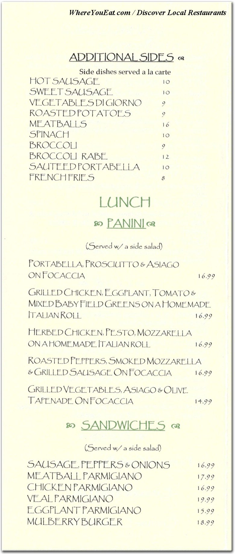 menu image