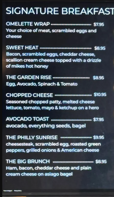 menu image