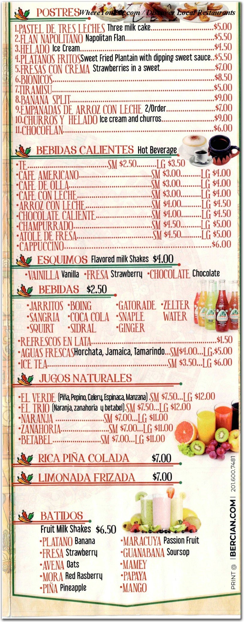 menu image