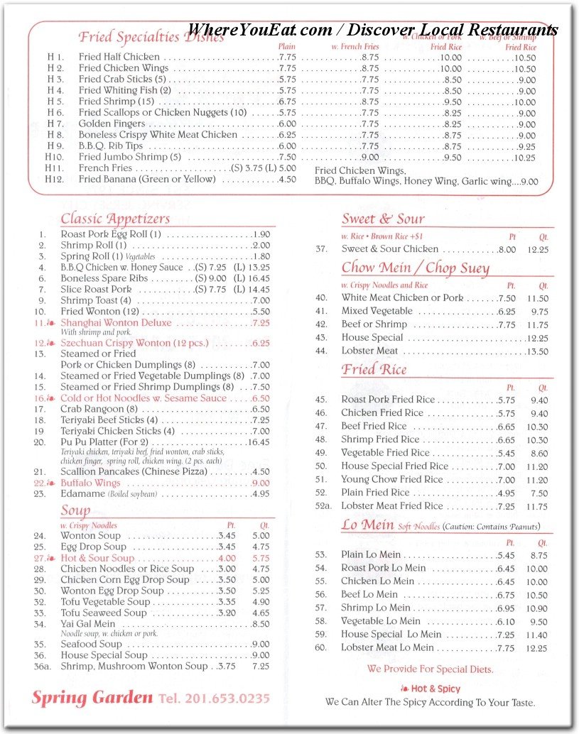 menu image